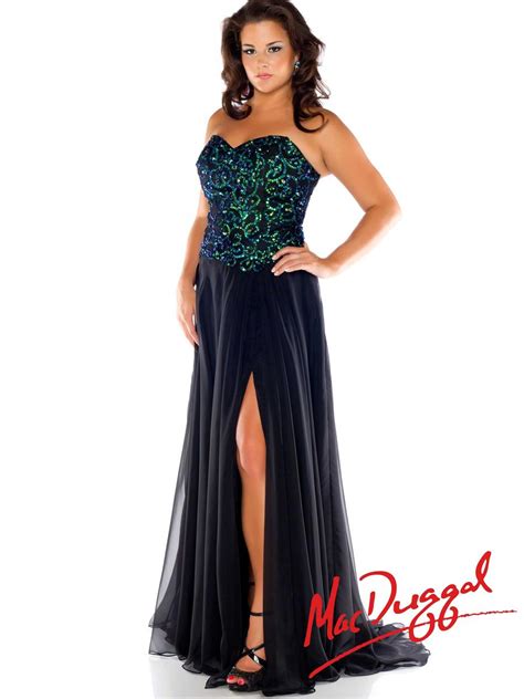 Mac duggal в наличии ! Mac Duggal Fabulouss 76637F Plus Size Lace Up Evening ...