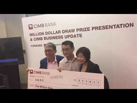 Menara cimb, jalan stesen sentral 2, kuala lumpur sentral kuala lumpur. CIMB Bank CEO Mak Lye Mun presents cheque to Mr Luo Xiang ...
