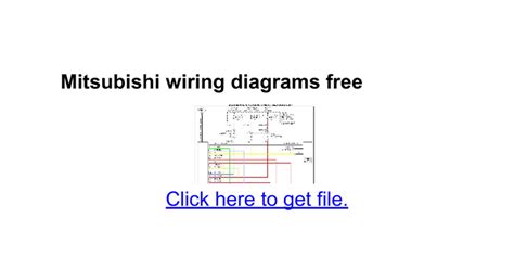 Wiring diagrams, spare parts catalogue, fault codes free download. Mitsubishi wiring diagrams free - Google Docs