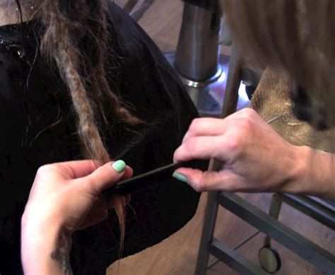 Only cut the knots that cannot be brushed out. How to Remove Dreadlocks Without Cutting