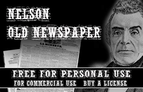 Fontsplace is the best place to download nelson for free. CF Nelson Old NewsPaper Font | dafont.com