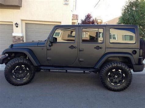 Jeep Wrangler, slightly lifted and mat wrapped | Jeep ...