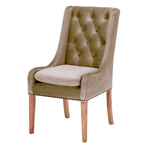 Taupe velvet occasional chair set. Jacob Taupe Velvet Dining Chair