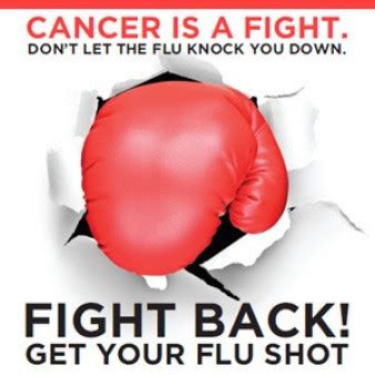 As you finished your chemotherapy over 5 months ago, your blood levels may be back to normal. Cancer, Flu, and You - Cancer Health
