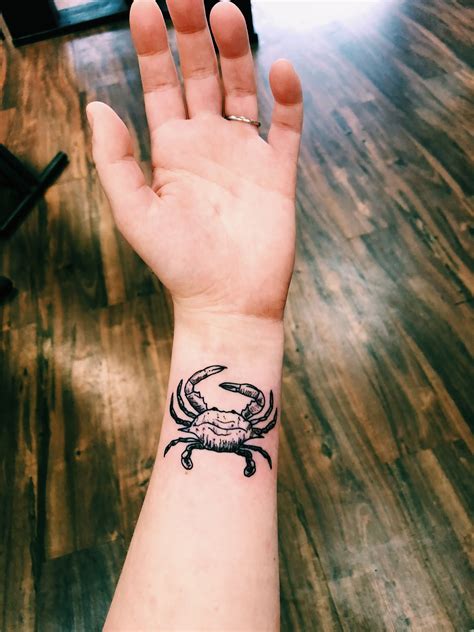 Wayne valley high school, 551 valley rd. My first tattoo! MD Blue Crab #marylandpride | Crab tattoo, Neck tattoo, Cancer tattoos