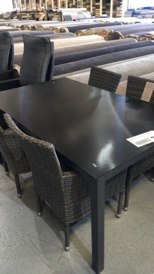 More stock is added daily to ensure you'll find the perfect piece at an even better price. EX DISPLAY OUTDOOR RUBY DINING TABLE AND 4 CHAIRS | Fowles Auction & Sales