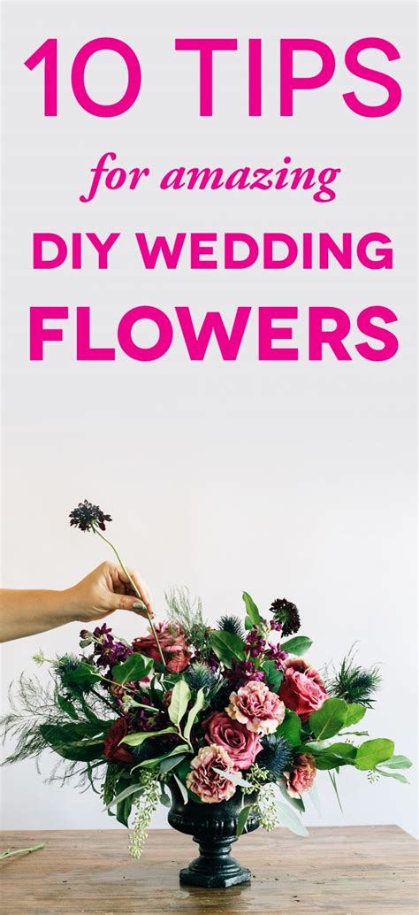 But there are some cheap flowers for a wedding that will look. DIY Wedding Flowers: 10 Tips To Save You Stress | A ...