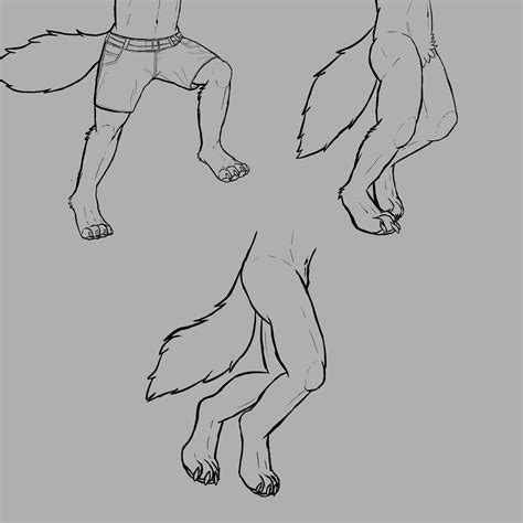 Original file at image/png format. My first attempt at drawing some digitigrade legs. : furry