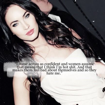 In terms of how i look, i'm completely hysterically insecure. megan denise fox, megan fox. Megan fox quotes and sayings - Collection Of Inspiring Quotes, Sayings, Images | WordsOnImages