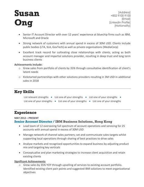 Bio data form for job letter application new biodata sri lankan. Modern Blue CV Template | Resume Template Hong Kong | Best ...