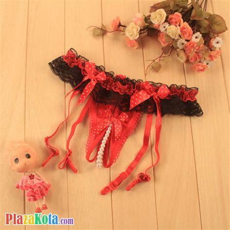 Seketika perasaannya menjadi campur aduk. G007, Jual Garter Belt G-String Crotchless Merah, Mutiara ...