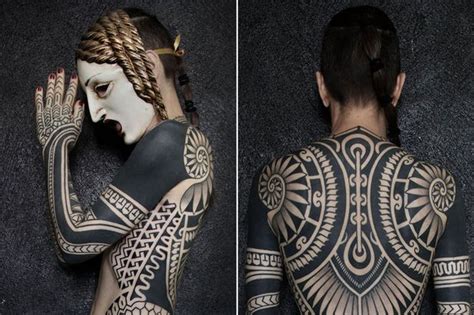 Apr 27, 2021 · practically. Woman covered from head to toe in huge intricate tribal ...