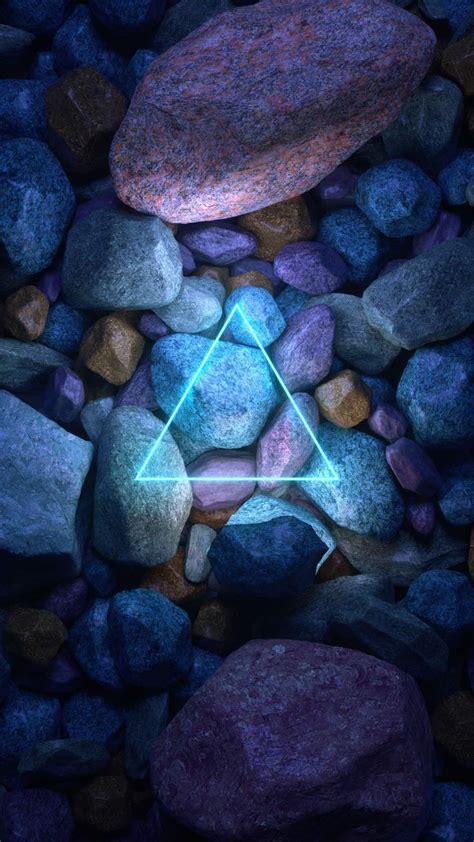 We hope you'll have a better time with these. Neon Stone Triangle iPhone Wallpaper - iPhone Wallpapers : iPhone Wallpapers