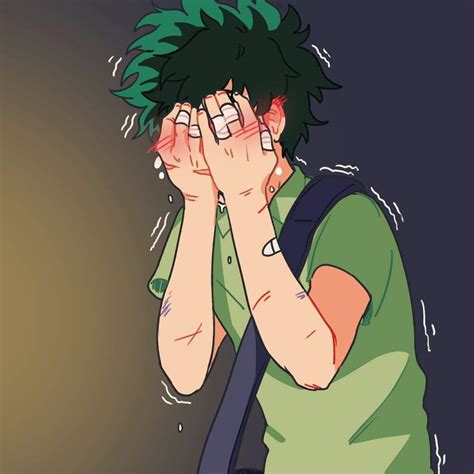 The anime character izuku midoriya is a teen with to ears length green hair and green eyes. Happy Birthday Izuku | My Hero Academia Amino