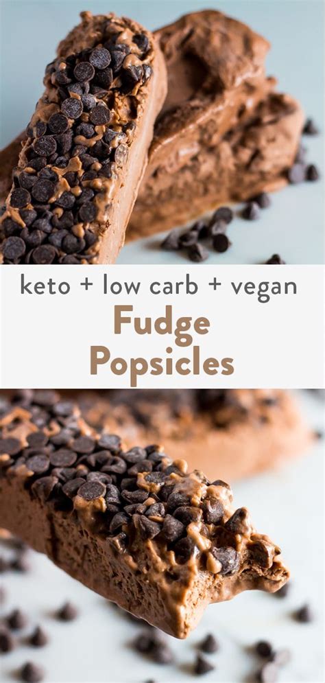 That why i have made this collection of healthy and easy dinner recipes for diabetics! Vegan Fudge Sugar Free Popsicles | Recipe | Vegan fudge, Sugar free popsicles, Low carb ice cream