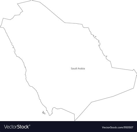 Check spelling or type a new query. Black white saudi arabia outline map Royalty Free Vector