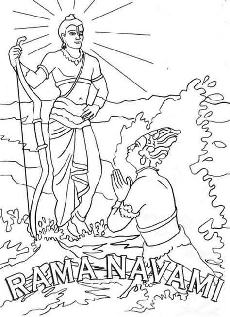 278.12 kb, 800 x 1011. Rama Navami 6 Coloring Page - Free Printable Coloring ...