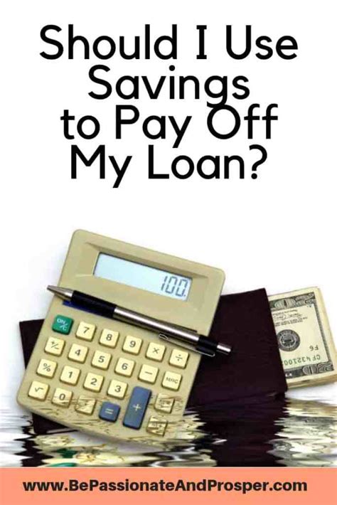 Don't borrow money to pay off borrowed money, especially credit card debt. Should I use savings to pay off a loan? - Be Passionate ...