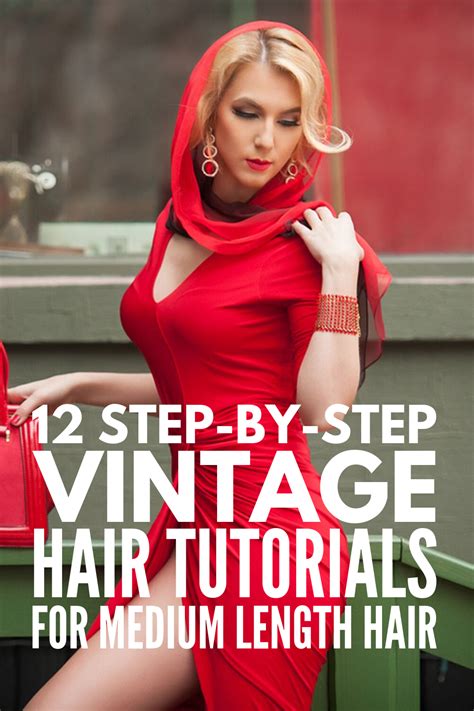 Hairstyles step by step for medium length hair. 30 Step-by-Step Vintage Hairstyles for All Hair Lengths ...
