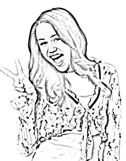 Discover (and save!) your own pins on pinterest nice Miley Cyrus Coloring Pages Pictures