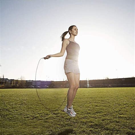 4 ways to size a jump rope wikihow. MUEUSS Skipping Rope Speed Jump Rope Adjustable Rope Non ...