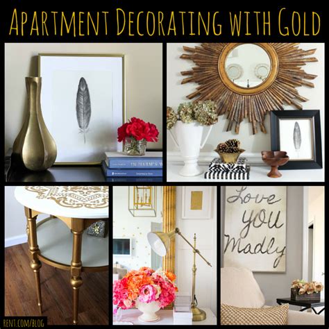 Decorating (decorate) award a mark of honor, such as a medal, to; Apartment Decorating with Gold - Rent Blog | Apartment ...