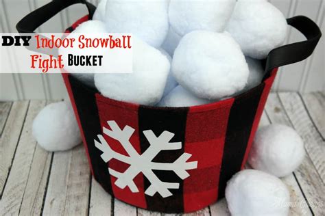 Snowball fights are a fun way for children—and sometimes adults—to have a friendly competition and play outdoors in the 1 crafting or purchasing indoor snowballs. DIY Indoor Snowball Fight Bucket | Mama Cheaps