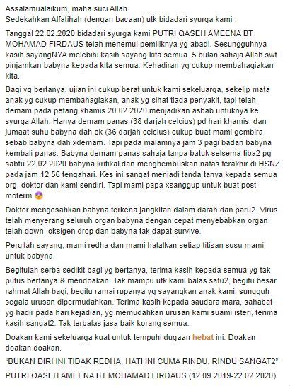Jadi, rasa panik gak akan memperbaiki. Demam panas 2 hari, ibu tak sangka 'bayi yang ...