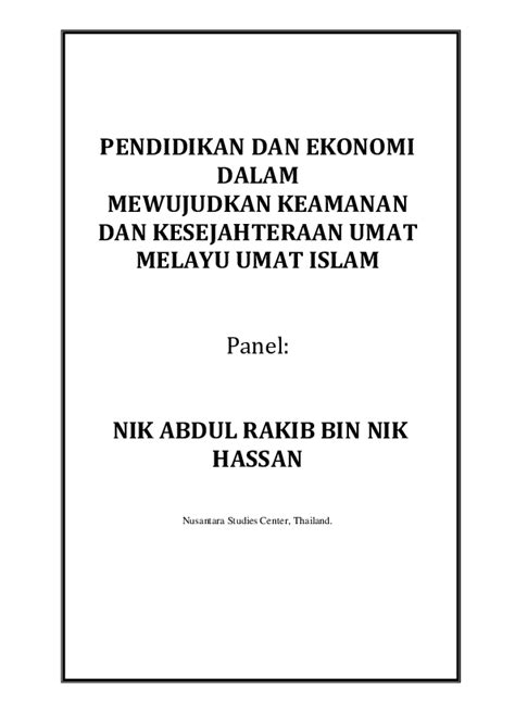 View the daily youtube analytics of nik zulhilmi nik hassan and track progress charts, view future predictions, related channels, and track realtime live sub counts. (PDF) PENDIDIKAN DAN EKONOMI | Nik Rakib Bin Nik Hassan ...