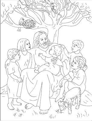 There is a coloring area of jesus with five smiling children. Free Coloring Pages: Jesus Loves Me | Jesus Loves the ...