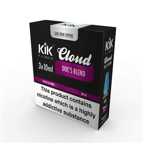 From the other posts ive read, the rated nicotine level on the label is per ml. KIK Docs Blend Cloud 3x10ml Nicotine Strength 3mg (or 0.3% ...