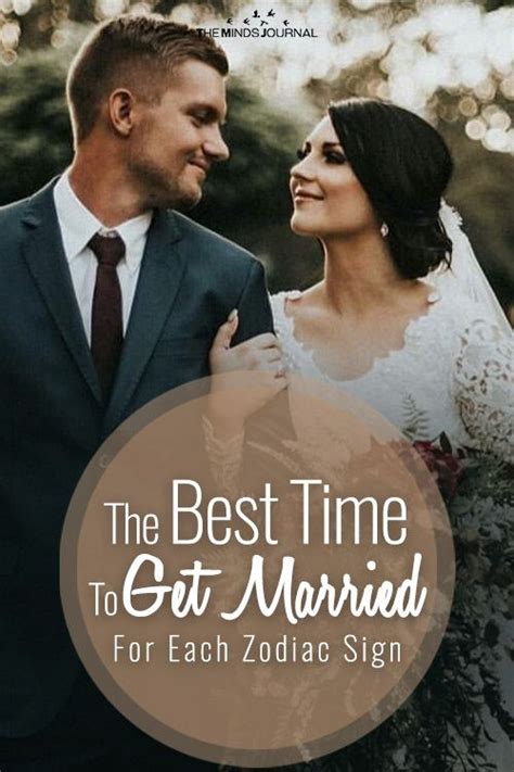 I use the farmer's almanac to find you the best dates to marry each year. The Best Time To Get Married For Each Zodiac Sign ...