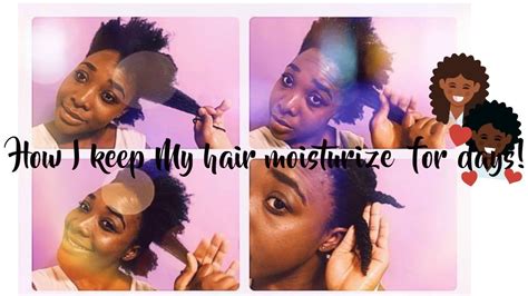 Wash your hair, and then massage the mixture into it when it's still damp. HOW TO MOISTURIZE NATURAL HAIR - YouTube