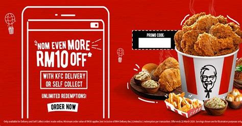 KFC RM 10 OFF Promotion on KFC Delivery & Self Collect (3 ...