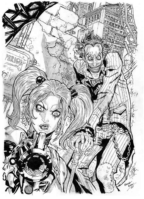 This movie coloring pages are fun way to teach your kids about movie. Printable Harley Quinn And Joker Coloring Pages For Adults ...