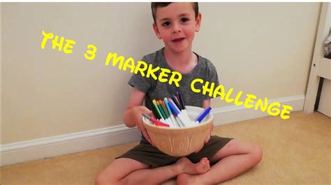 Randomly select 3 different colored markers, color your page, and share! WE TRY THE 3 MARKER COLOURING CHALLENGE - YouTube