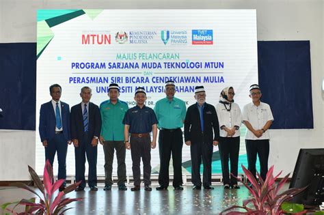 Permohonan yang kini dibuka adalah bagi pengambilan februari 2021. MTUN tawar Program Sarjana Muda Teknologi | UMP News