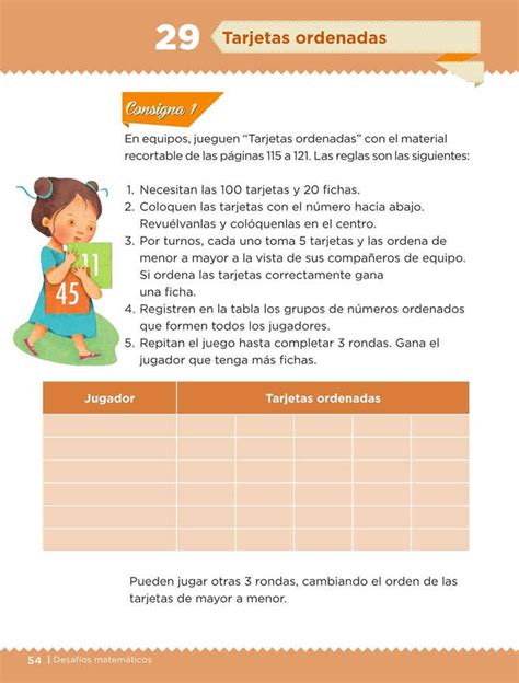 Nos alegra que en esta pagina puedas descargar tus libros de texto de primaria, y nuestro trabajo te sea de. Tarjetas ordenadas - Desafío 29- Desafíos Matemáticos ...