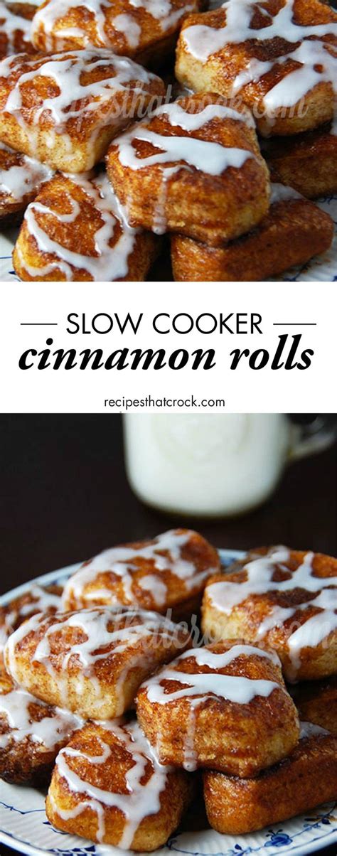 Perfect for a party or a treat! Crock Pot Cinnamon Rolls - Recipes That Crock! | Crock pot ...