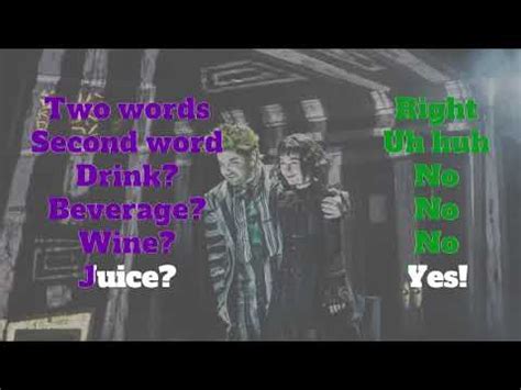 Well you're in luck, because here they come. Say My Name Beetlejuice Karaoke (Without Maitlands) - YouTube