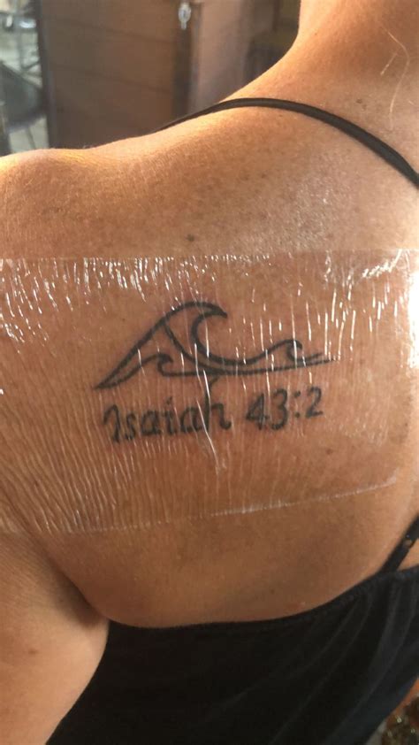 There are ocean tattoos that rely on ancient symbols and culture for their design. Ocean tattoo-"when you go through the waters, I will be with you" Isaiah 43:2 | Ocean tattoos ...