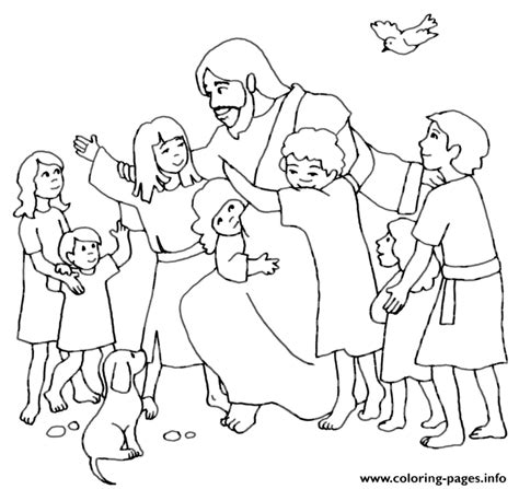 Maybe you would like to learn more about one of these? Jesus Christ With Children Coloring Pages Printable