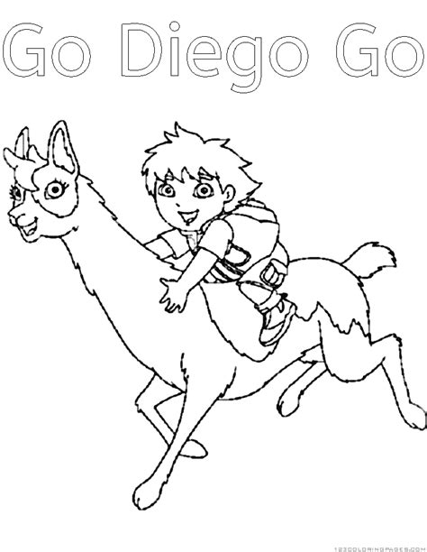 We've got go diego go coloring pages for all ages. Go diego go Coloring Pages