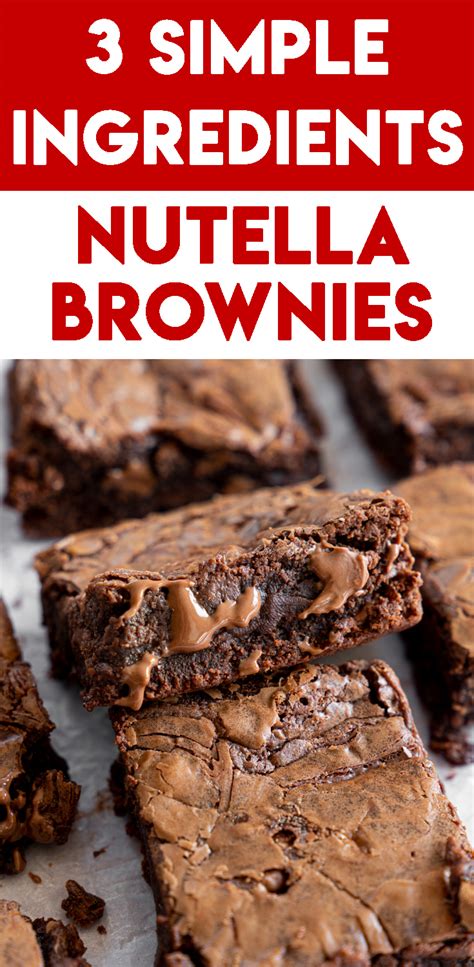 Share your gluten free recipes with fellow gluten free reddit users! 3-Ingredient Nutella Brownies Recipe (dairy-free/vegan option)