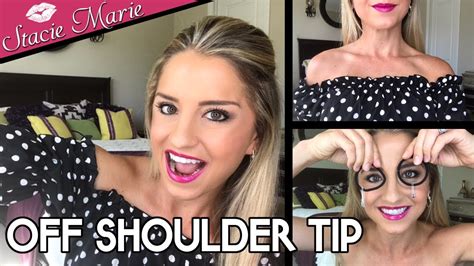 Styles that feature thicker elastic tend to stay in place better than the styles that feature thin elastic. DIY HACK : Keep your SHIRT 👚 OFF the SHOULDERS! - YouTube