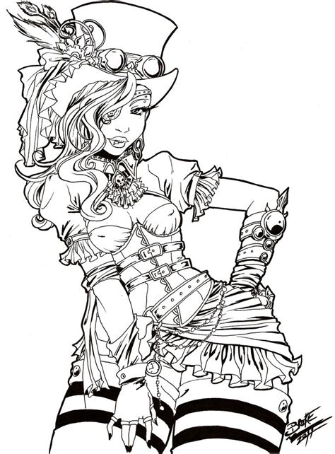 Pinup girls color pages google search art pinterest. ::Prize:: Steampunk FoaL by Tsuzukikun on DeviantArt