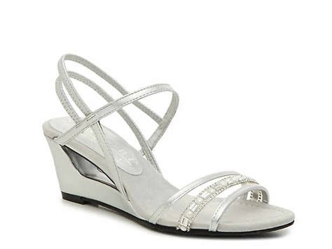 With a light blue coloured dress, you can opt for silver heels if you are going for a party. Women's Blue & Grey Dress Sandals | DSW | Silver wedge ...