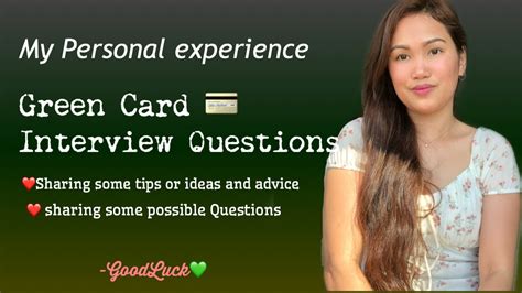 Prepare yourself with all updated green card interviews questions. Green Card interview Questions/ Marriage Based/ Tips and advice - YouTube