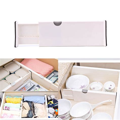 Great for lingerie, underwear, socks, scarfs or baby clothes. Lovehome Drawer Dividers White Spring Loaded Expandable ...