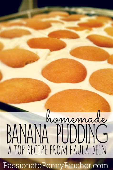 Add to pudding mixture, stirring until well blended. Paula Deen's Banana Pudding (mmmmm. . . ) | Passionate ...